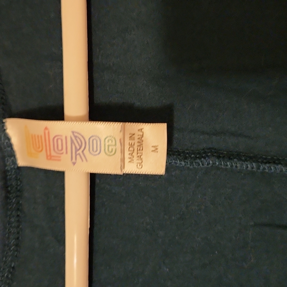 Lularoe Perfect Tee, Size M, Solid Hunter Green - image 2